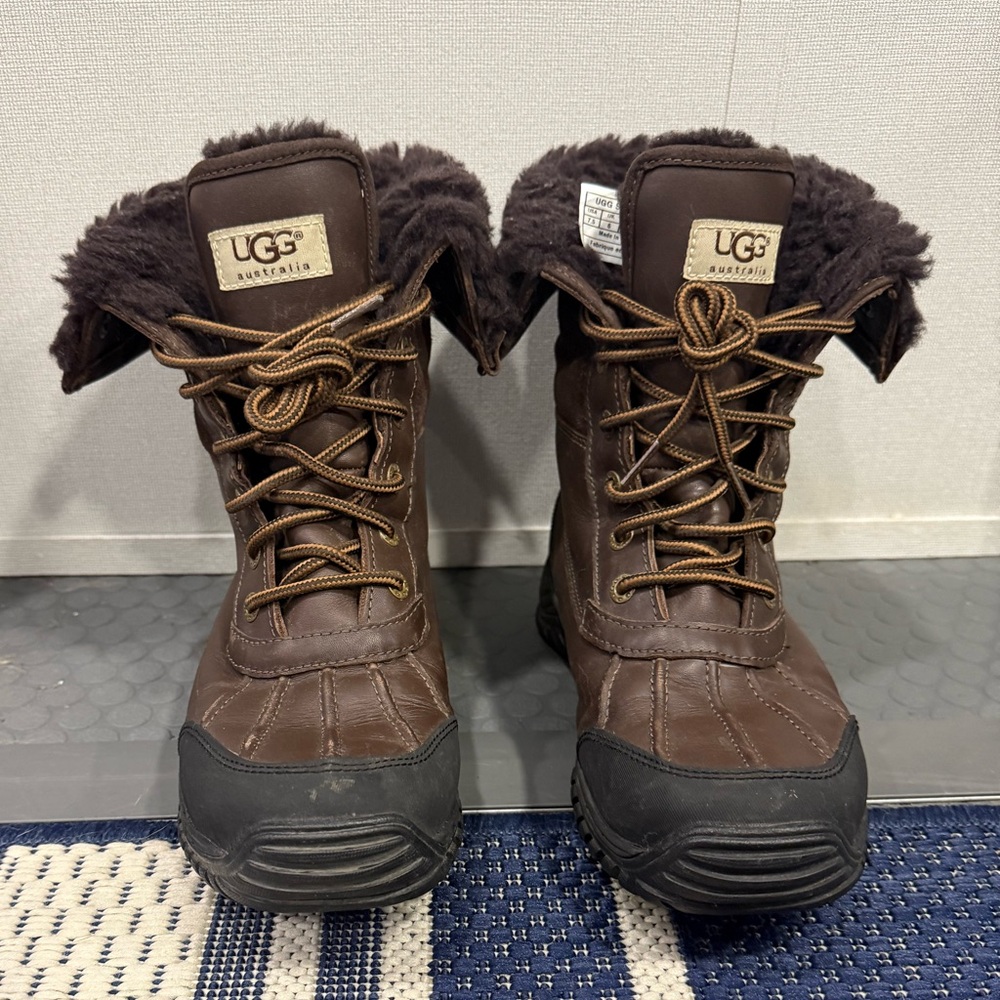 UGG ADIRONDACK 7.5 Women's Outdoor Waterproof Brown Leather Suede Boot Winter - Picture 4 of 16